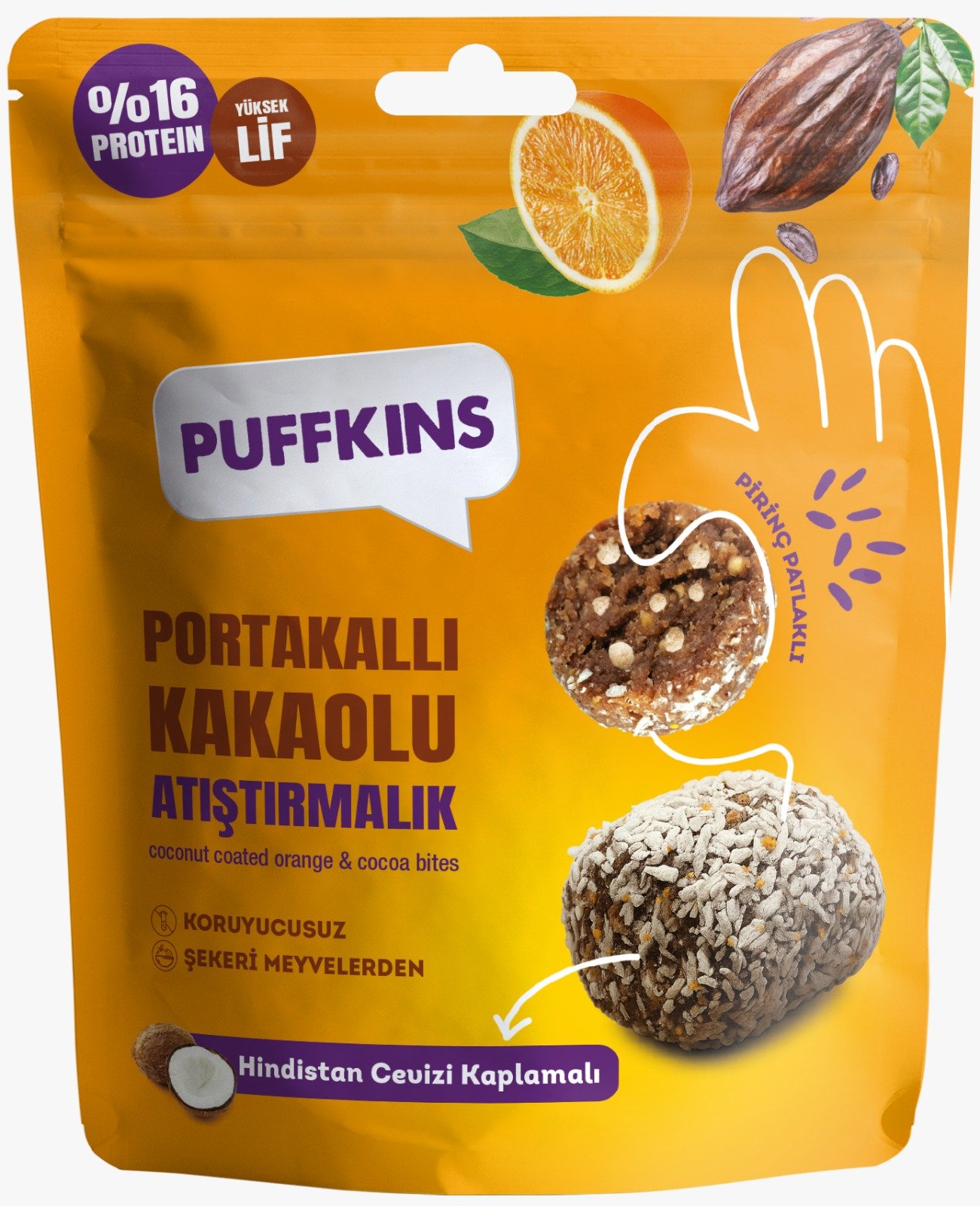 portakal kakaolu atştırmalık
