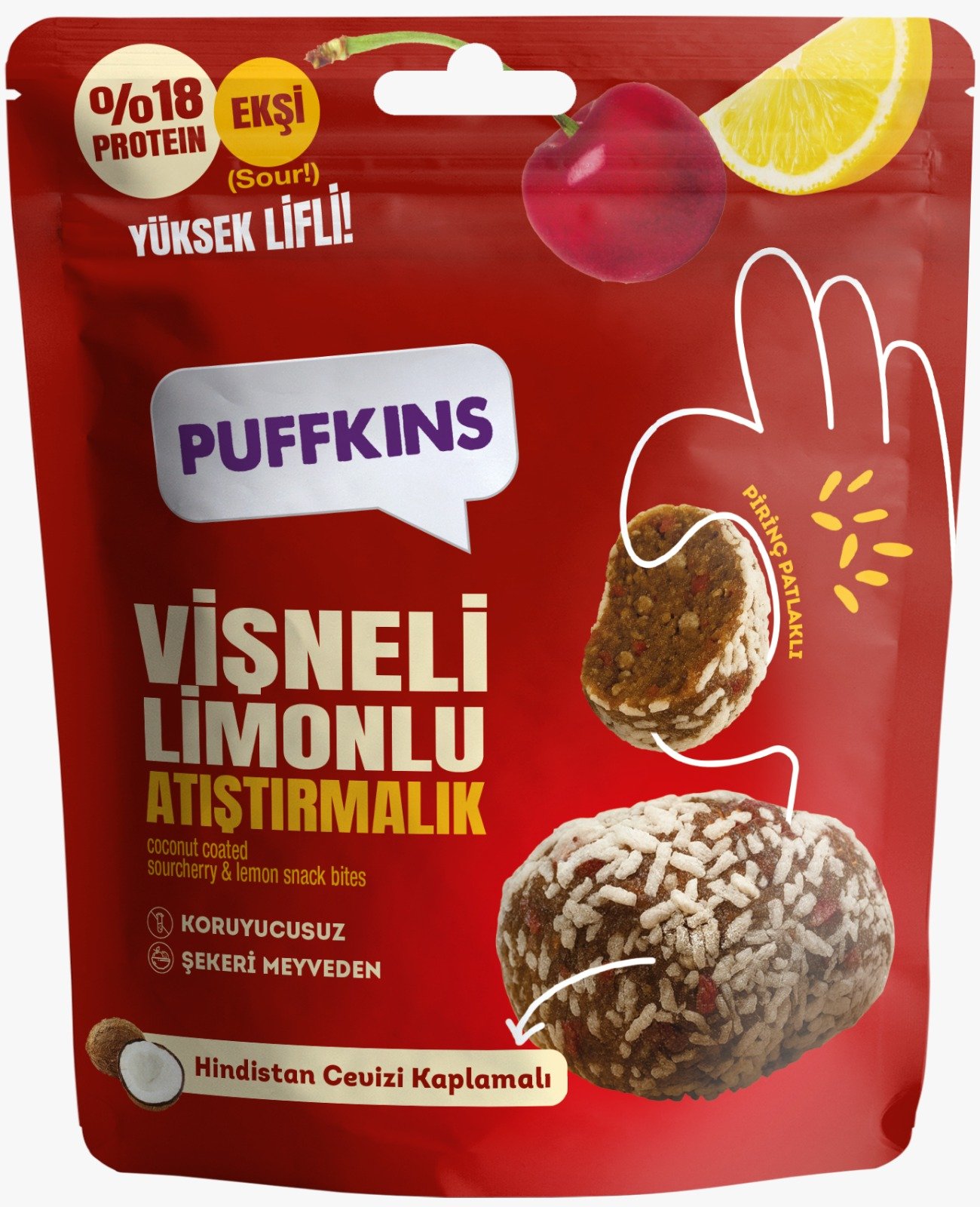 vişne limonlu atıştırmalık