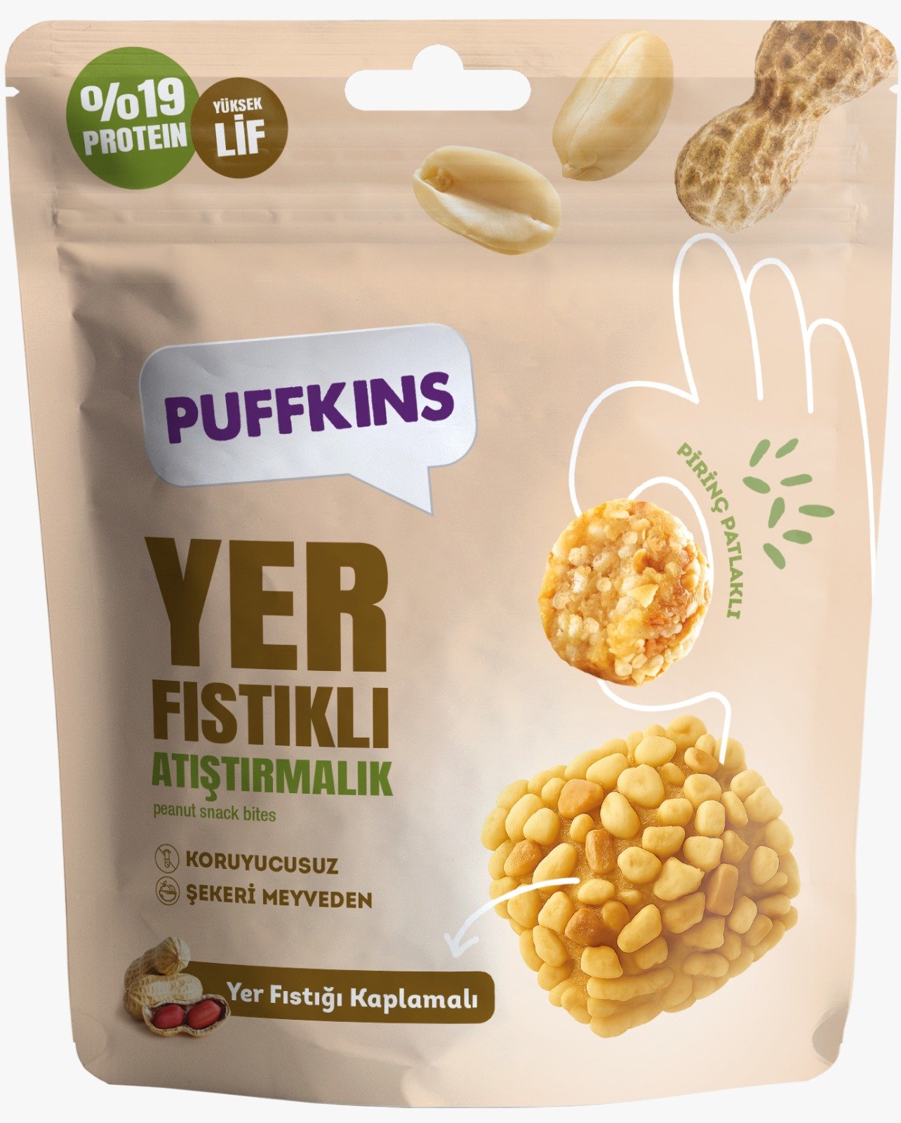 yer fıstıklı atıştırmalık